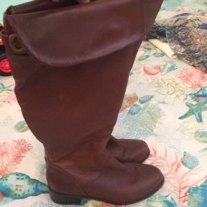 Size 61/2 leather knee high Matisse boots